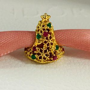 Pandora Glitter Christmas Tree Charm Holidays and Christmas Pendant